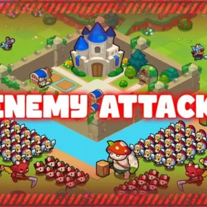 Gameplay of Furry Wars showing battle scene.