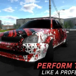Gameplay of Garage 54 showing a car being worked on.