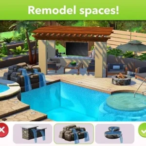 Gameplay of Home Design Makeover showcasing the design interface.