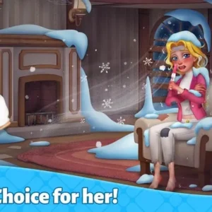 Gameplay of Home Mansion showing a match-3 puzzle.