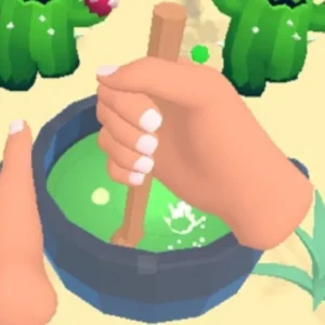 Gameplay of Monster Merger showing merging mechanic.