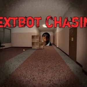 Gameplay of Nextbot Chasing showing a character running from a monster.