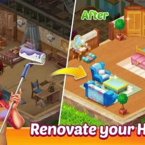 Gameplay of Solitaire Home Story