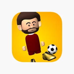 Gameplay of The Real Juggle showing a soccer ball being juggled.