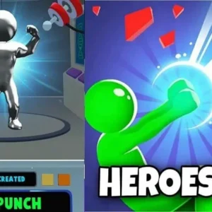 Gameplay screenshot of Heroes Inc! showing the hero creation interface.