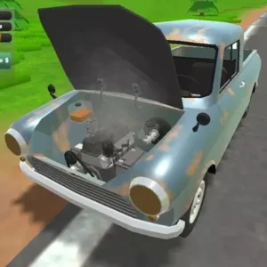 Gameplay screenshot of PickUp showing the player driving a pickup truck.