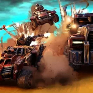 General View of gameplay in Dead Paradise Car Race Shooter