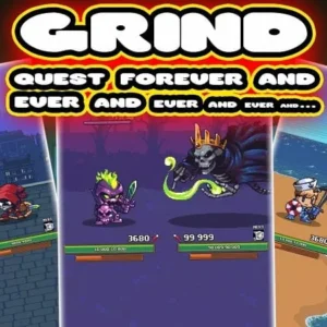 Idle Grindia Dungeon Quest gameplay