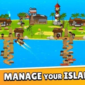Idle Paradise Island Empire gameplay screenshot