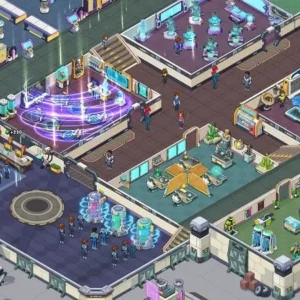 Idle Superpower School Main Screen