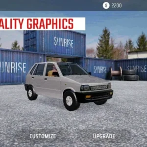 Indian Car Stunt Simulator showing gameplay on a mobile phone.