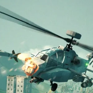 Intense aerial combat in Heli Attack