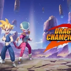 Intense battle scene in Dragon Champion Z