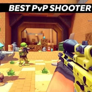 Intense gameplay in KUBOOM 3D.