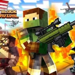 Intense sniper action in a blocky world