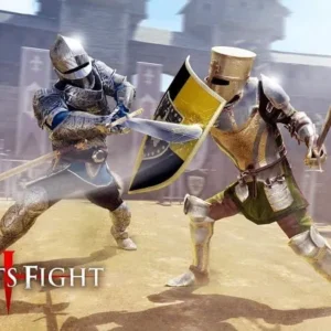 Intense sword fight in Knights Fight 2