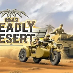 Intense tank battle in the desert