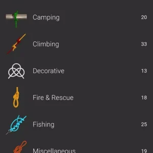 Interactive knot tying tutorial in Knots 3D app.