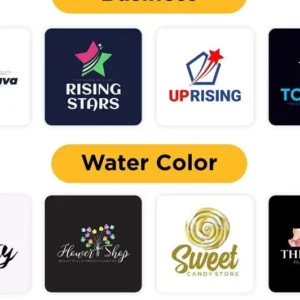 Logo showcasing the features of Logo Maker