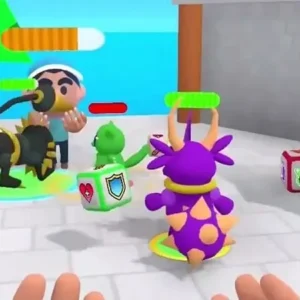 Monster battling in Monster Dice