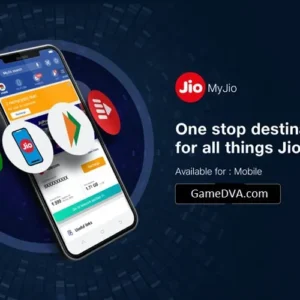 MyJio app interface showcasing various features