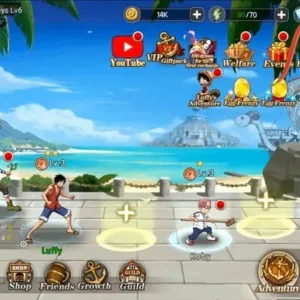 One Piece character lineup in Treasure of the Sea