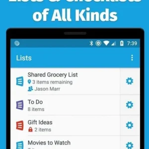 Organized shopping list with AnyList