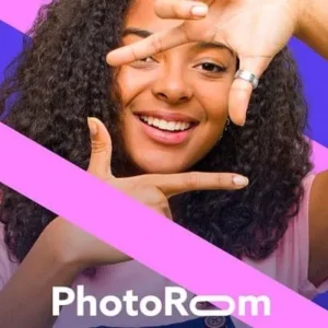 Photo editing interface of PhotoRoom app.