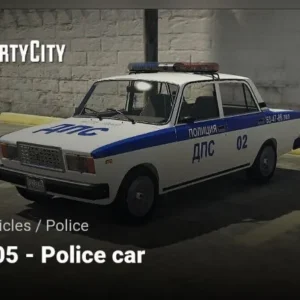 Police car chasing another car