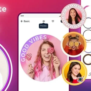 Profile Picture Border Frame App Screenshot