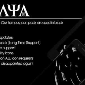 Raya Black Icon Pack
