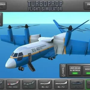 Realistic cockpit view in Turboprop Flight Simulator 3D