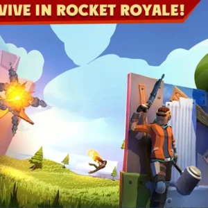 Rocket building interface in Rocket Royale.