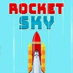 Rocket launching into space in Rocket Sky!
