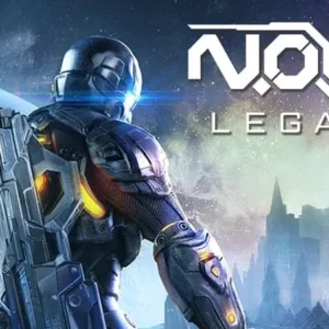 Sci-fi soldier shooting alien creatures in N.O.V.A. Legacy.
