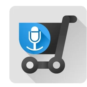 Shopping list voice input app interface