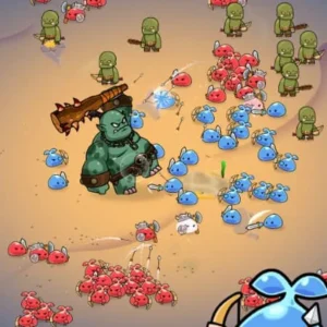 Slime battle in Slime Horde