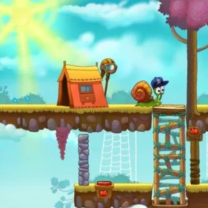 Snail Bob navigating a puzzle.
