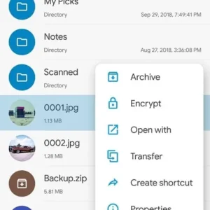 Solid Explorer File Manager Interface
