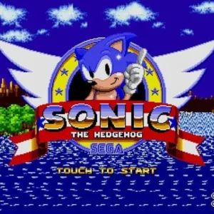 Sonic dashing through Green Hill Zone