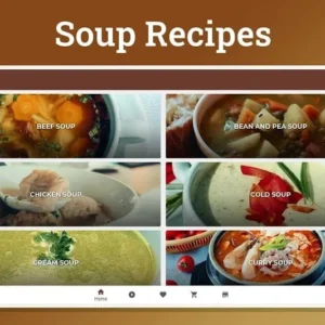 Soup Recipes main screen
