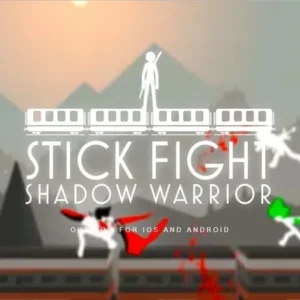 Stickman character from Stick Fight: Shadow Warrior in a fighting stance.