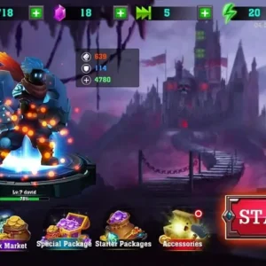 Stickman warrior fighting in Stickman Warrior Legends