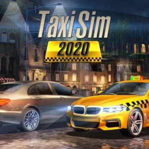 Taxi driving in the city