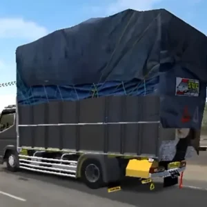 Truck driving simulator gameplay