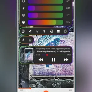 Volume Control screen showing different volume sliders