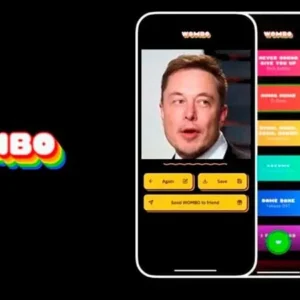 Wombo app interface