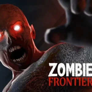 Zombie battling hordes of zombies in Zombie Frontier 4